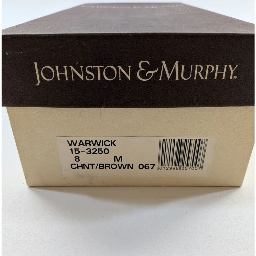 Johnston & Murphy Cellini Warwick Brown Leather Buckle Loafers Men's 8 M Italy